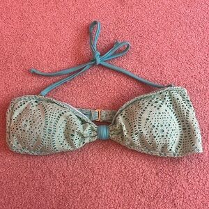 Blue and Sea Green Bikini Top Juniors Size XL